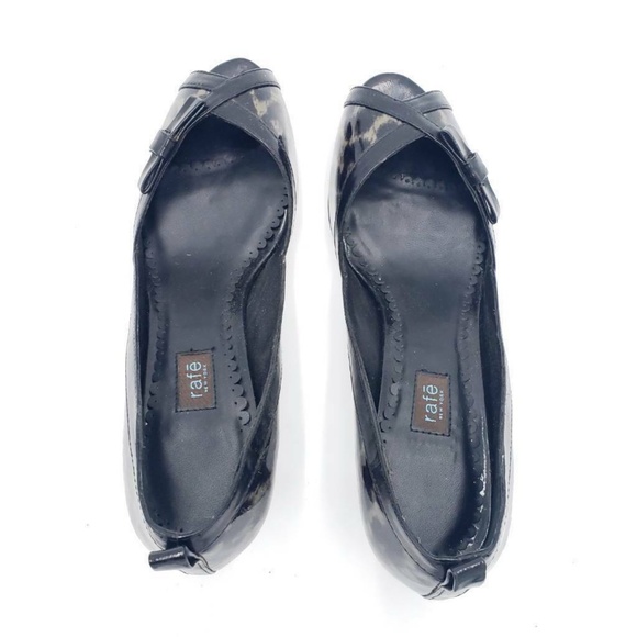 Rafe New York Womens Sophia Peep Toe Pumps Black - Picture 4 of 6